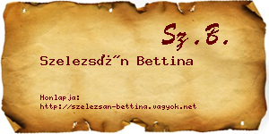 Szelezsán Bettina névjegykártya