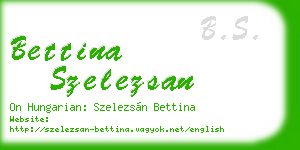 bettina szelezsan business card