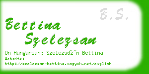 bettina szelezsan business card